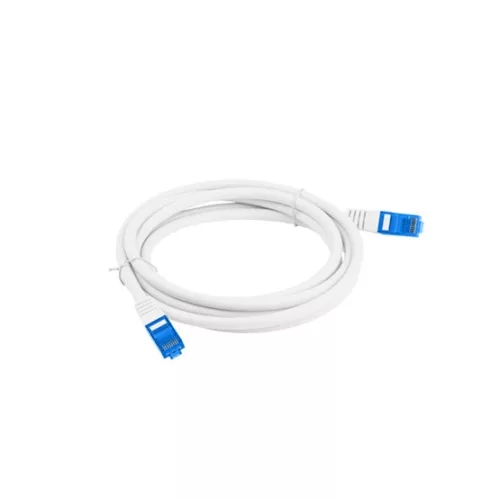 Lanberg patch kábel, Cat6a S/FTP LSZH CCA 0,5 m, fehér 