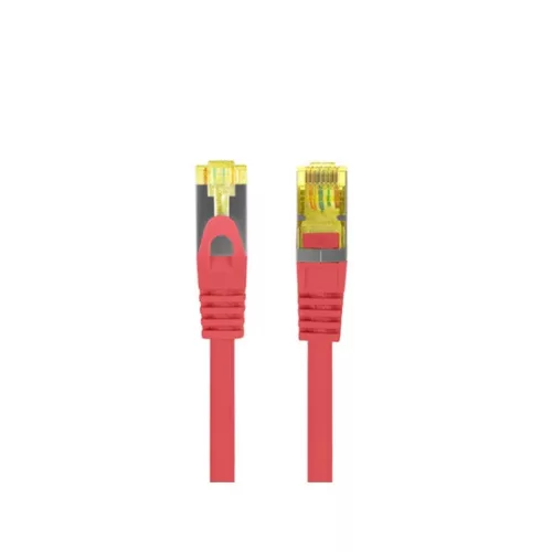 Lanberg Patch kábel CAT.6a S/FTP LSZH 0.5m piros, réz
