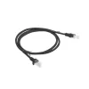 Lanberg patch kábel Cat5e UTP 1 m, fekete 