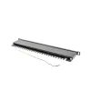 Lanberg Patch panel 24 port 0.5U 19" CAT.5e árnyékolt, fekete