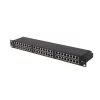 Lanberg Patch panel 48 port 1U 19" CAT.5e FTP, árnyékolt, fekete
