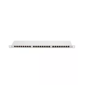   Lanberg Patch panel 24 port 0.5U 19" CAT.6 árnyékolt, szürke