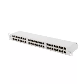   Lanberg Patch panel 48 port 1U 19" CAT.6 FTP, árnyékolt, szürke