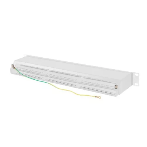 Lanberg Patch panel 48 port 1U 19" CAT.6 FTP, árnyékolt, szürke