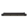 Lanberg Patch panel 24 port 1U 19" CAT.7 FTP, fekete