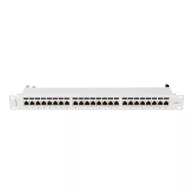 Lanberg Patch panel 24 port 1U 19" CAT.7 FTP, szürke