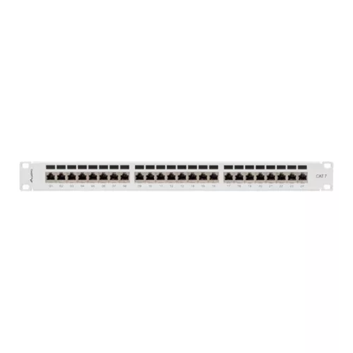 Lanberg Patch panel 24 port 1U 19" CAT.7 FTP, szürke