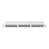 Lanberg Patch panel 24 port 1U 19" CAT.6a FTP, szürke