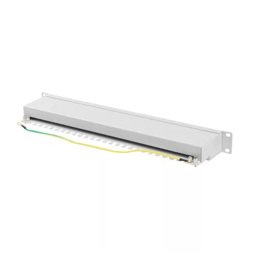 Lanberg Patch panel 24 port 1U 19" CAT.6a FTP, szürke