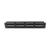 Lanberg Patch panel 48 port 2U 19" CAT.6 fekete
