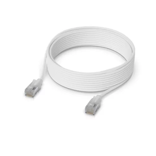 Ubiquiti UniFi Premium Braided Patch kábel 8m, S/FTP, Cat.6A, fehér