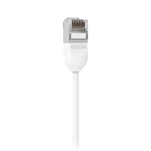 Ubiquiti UniFi Patch kábel, kültéri, 1m, Cat.6A S/FTP, fehér