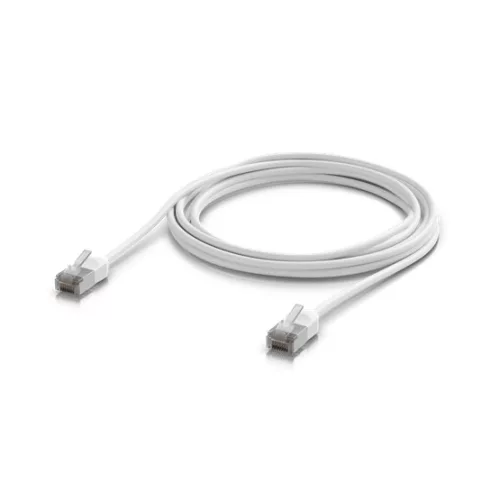 Ubiquiti UniFi Patch kábel, kültéri, 3m, Cat.6A S/FTP, fehér