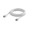 Ubiquiti UniFi Patch kábel, kültéri, 5m, Cat.6A S/FTP, fehér