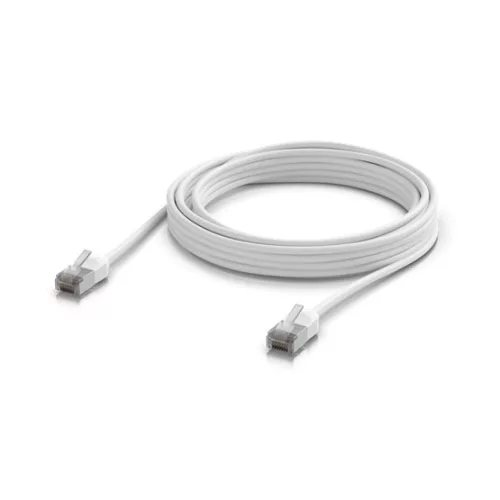 Ubiquiti UniFi Patch kábel, kültéri, 5m, Cat.6A S/FTP, fehér