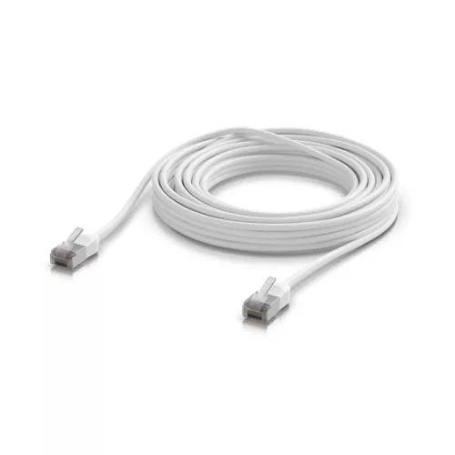 Ubiquiti UniFi Patch kábel, kültéri, 8m, Cat.6A S/FTP, fehér