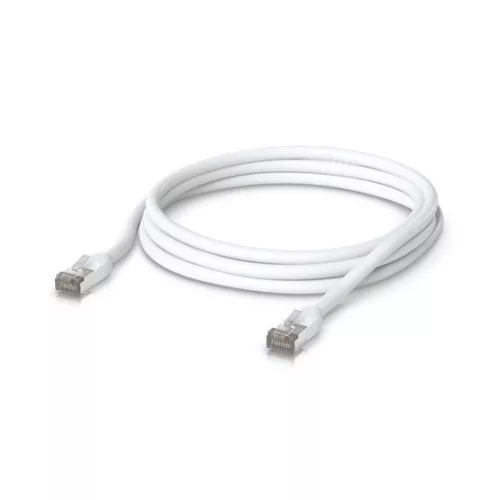 Ubiquiti UniFi patch kábel, kültéri, 3m, Cat.5e, árnyékolt, fehér