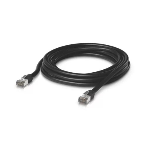 Ubiquiti UniFi patch kábel, kültéri, 5m, Cat.5e, árnyékolt, fekete