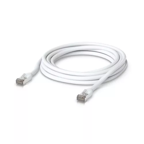 Ubiquiti UniFi patch kábel, kültéri, 5m, Cat.5e, árnyékolt, fehér