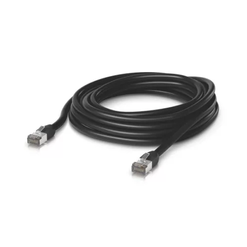 Ubiquiti UniFi patch kábel, kültéri, 8m, Cat.5e, árnyékolt, fekete