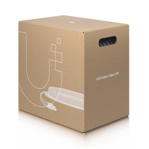 Ubiquiti UniFi Indoor Cable CMP Cat.6 UTP kábel, fehér, 305m dob