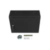 Lanberg rack szekrény 19" fali 4U+3U/540x200 alacsony profil, fekete