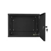 Lanberg rack szekrény 19" fali 4U+3U/540x200 alacsony profil, fekete