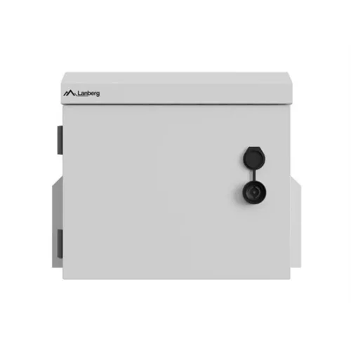 Lanberg 10" 3U kültéri rack szekrény, 300×200×300, falra/oszlopra szerelhető, IP55, szürke, összeszerelt