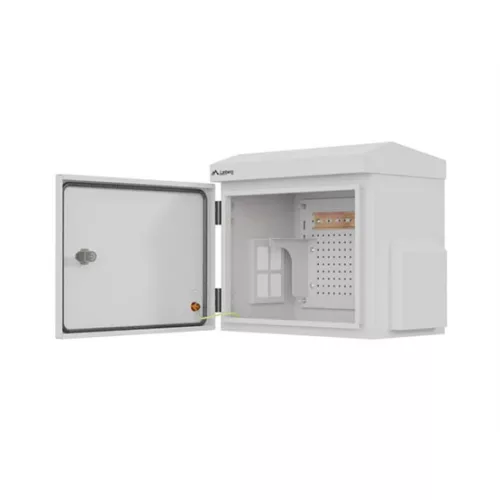 Lanberg 10" 3U kültéri rack szekrény, 300×200×300, falra/oszlopra szerelhető, IP55, szürke, összeszerelt