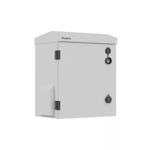 Lanberg 10" 3U kültéri rack szekrény, 320×220×400, falra/oszlopra szerelhető, IP55, szürke, összeszerelt