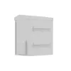 Lanberg 10" 3U kültéri rack szekrény, 320×220×400, falra/oszlopra szerelhető, IP55, szürke, összeszerelt