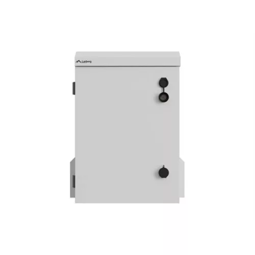 Lanberg 10" 3U kültéri rack szekrény, 340X250X500, falra/oszlopra szerelhető, IP55, szürke, összeszerelt