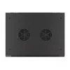 Lanberg 19" fali rack szekrény 4U/600X450 üvegajtó, lapraszerelt, fekete V2