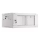 Lanberg 19" fali rack szekrény 4U/600X450 lapraszerelt, szürke V2