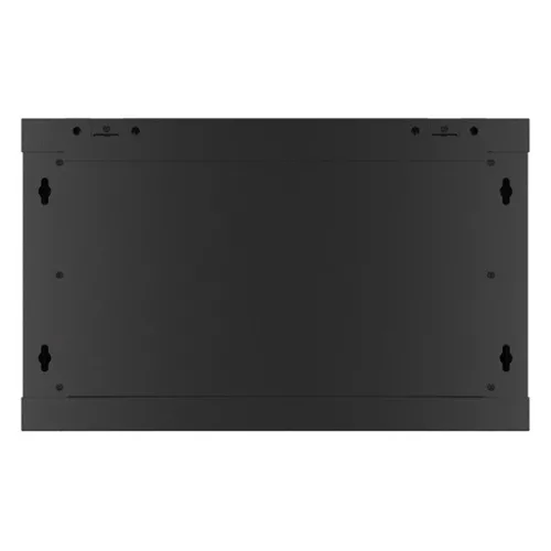 Lanberg 19" fali rack szekrény 6U/600X450 üvegajtó, lapraszerelt, fekete V2