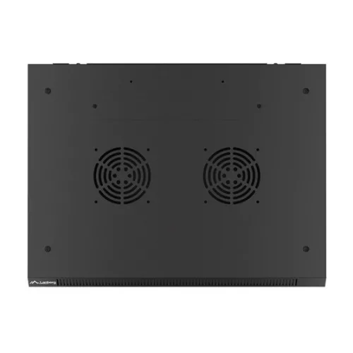 Lanberg 19" fali rack szekrény 6U/600X450 üvegajtó, lapraszerelt, fekete V2