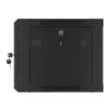 Lanberg 19" fali rack szekrény 6U/600X450 perforált ajtó, lapraszerelt, fekete