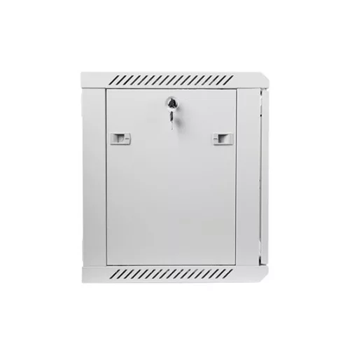 Lanberg 19" fali rack szekrény 9U/600X450 üvegajtó, lapraszerelt, szürke V2