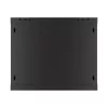 Lanberg 19" fali rack szekrény 9U/600X450 perforált ajtó, lapraszerelt, fekete