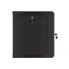 Lanberg 19" fali rack szekrény 9U/600X450 perforált ajtó, lapraszerelt, fekete