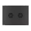 Lanberg 19" fali rack szekrény 9U/600X450 perforált ajtó, lapraszerelt, fekete