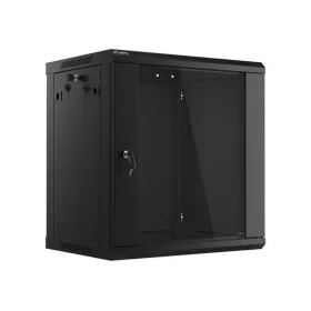   Lanberg 19" fali rack szekrény 12U/600X450 lapraszerelt, fekete V2