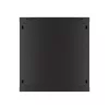 Lanberg 19" fali rack szekrény 12U/600X450 perforált ajtó, lapraszerelt, fekete