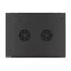 Lanberg 19" fali rack szekrény 12U/600X450 perforált ajtó, lapraszerelt, fekete