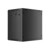 Lanberg 19" fali rack szekrény 12U/600X450 perforált ajtó, lapraszerelt, fekete