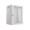 Lanberg 19" fali rack szekrény 15U/600X450 üvegajtó, lapraszerelt, szürke V2