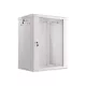 Lanberg 19" fali rack szekrény 15U/600X450 üvegajtó, lapraszerelt, szürke V2