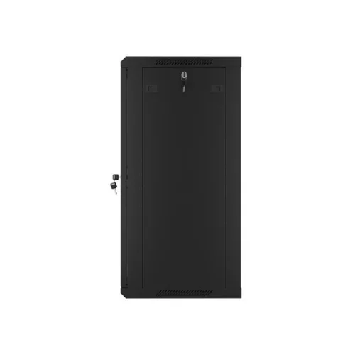 Lanberg 19" fali rack szekrény 18U/600X450 üvegajtó, lapraszerelt, fekete V2