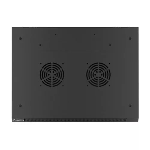 Lanberg 19" fali rack szekrény 18U/600X450 üvegajtó, lapraszerelt, fekete V2