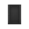 Lanberg 19" fali rack szekrény 18U/600X450 üvegajtó, lapraszerelt, fekete V2